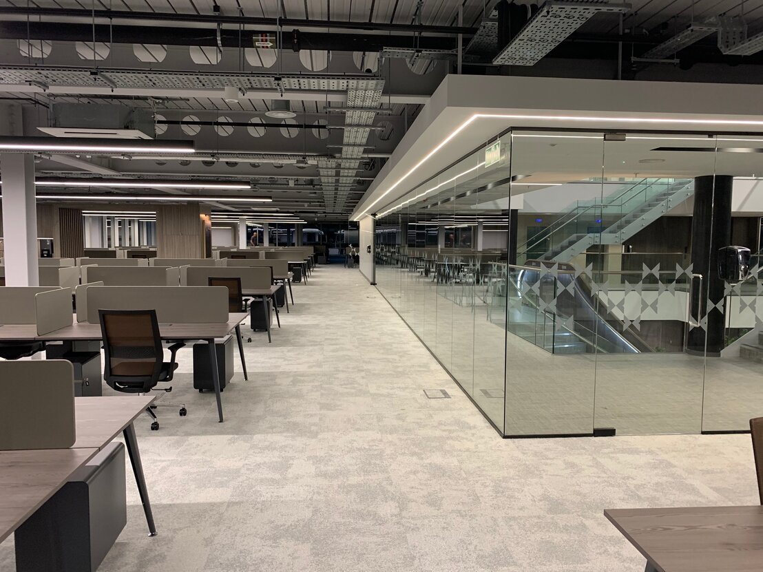 Commercial office under refurbishment