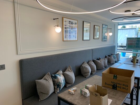 Office riser fire stopping works