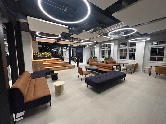 Hotel corridor under refurbishment