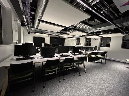 Completed office interior