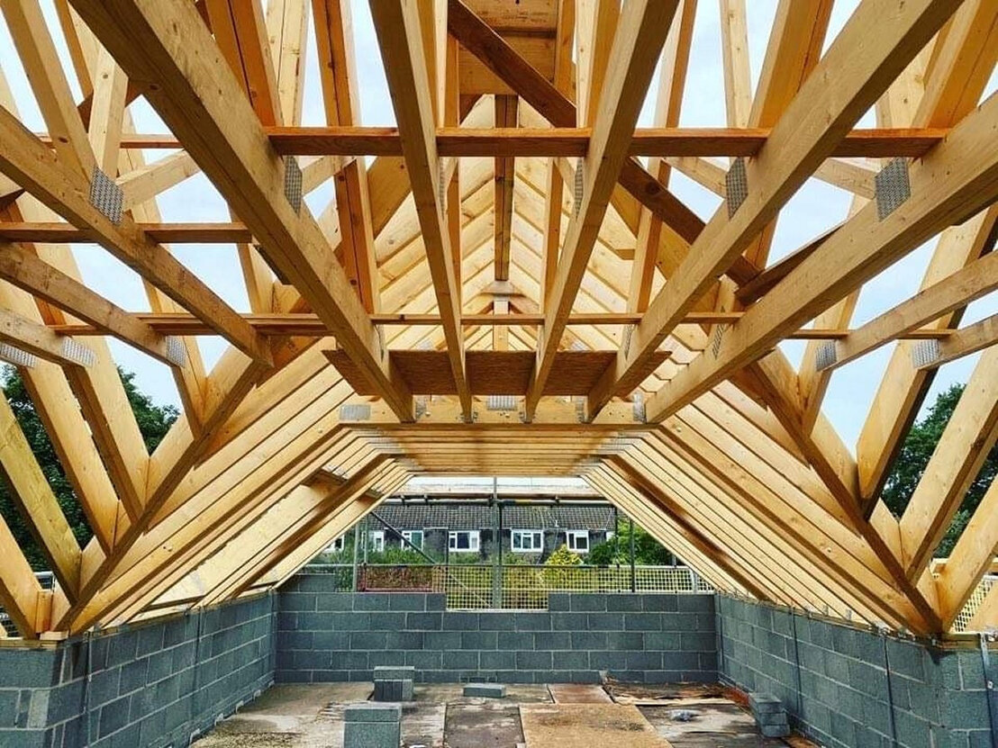 Timber beam with intumescent coating finish